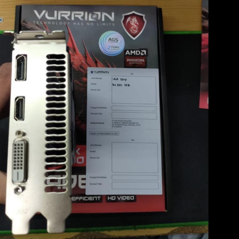 Jual VGA VURRION ATI RADEON RX 550 4GB DDR5 128BIT (GARANSI RESMI ...