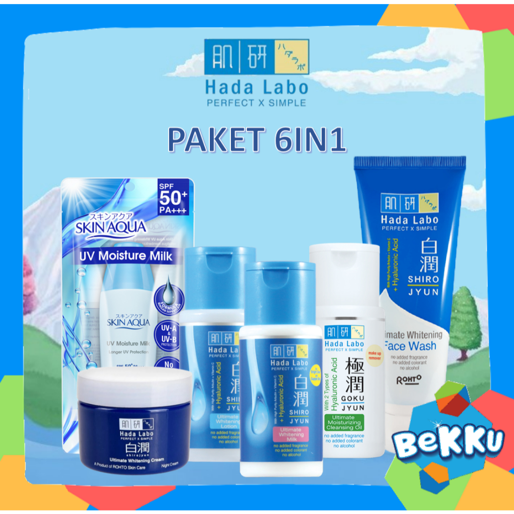 Jual Hada Labo Paket Lengkap Shirojyun 6 in 1 - Paket Kecantikan ...