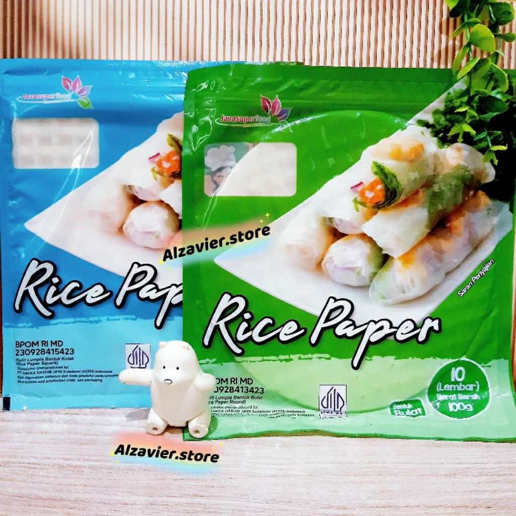 Jual Rice Paper isi 5 Lembar dan isi 10 Lembar Ricepaper bulat dan ...