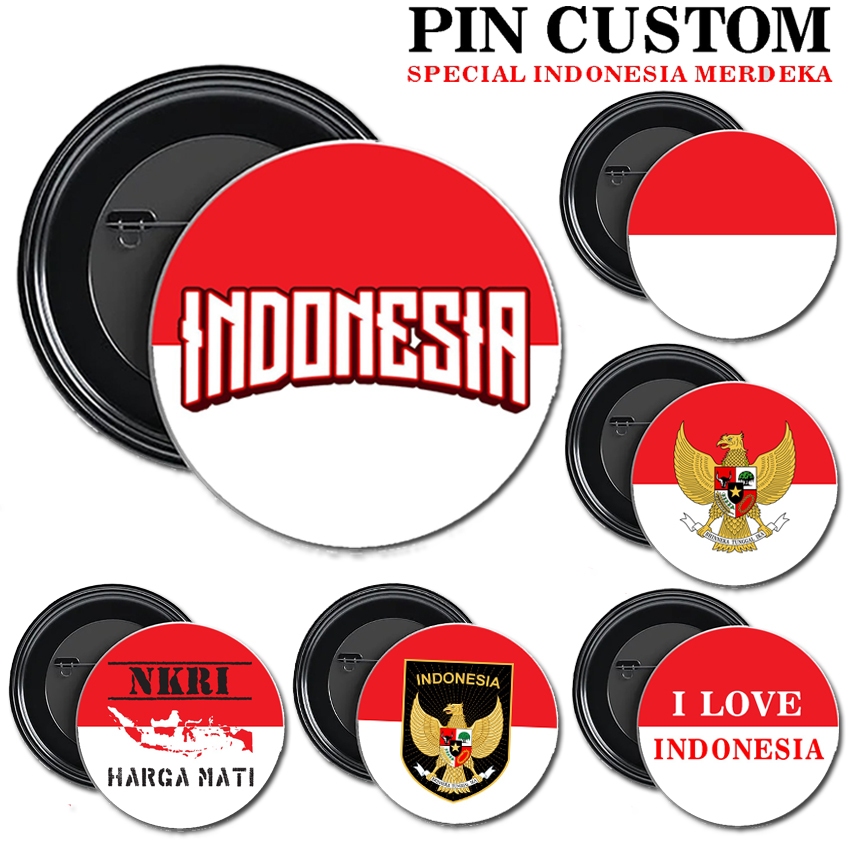 Jual Ganci Pin Merah Putih Indonesia/Pin Custom/Pin Bendera Merah Putih ...