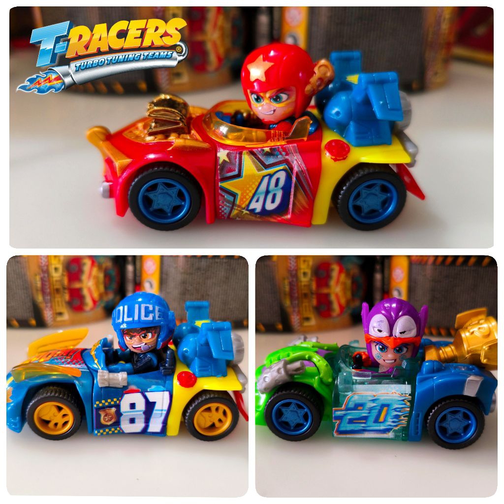 Jual Mainan Diecast T-RACERS Turbo Tuning Teams Car Display Box TR2 New ...