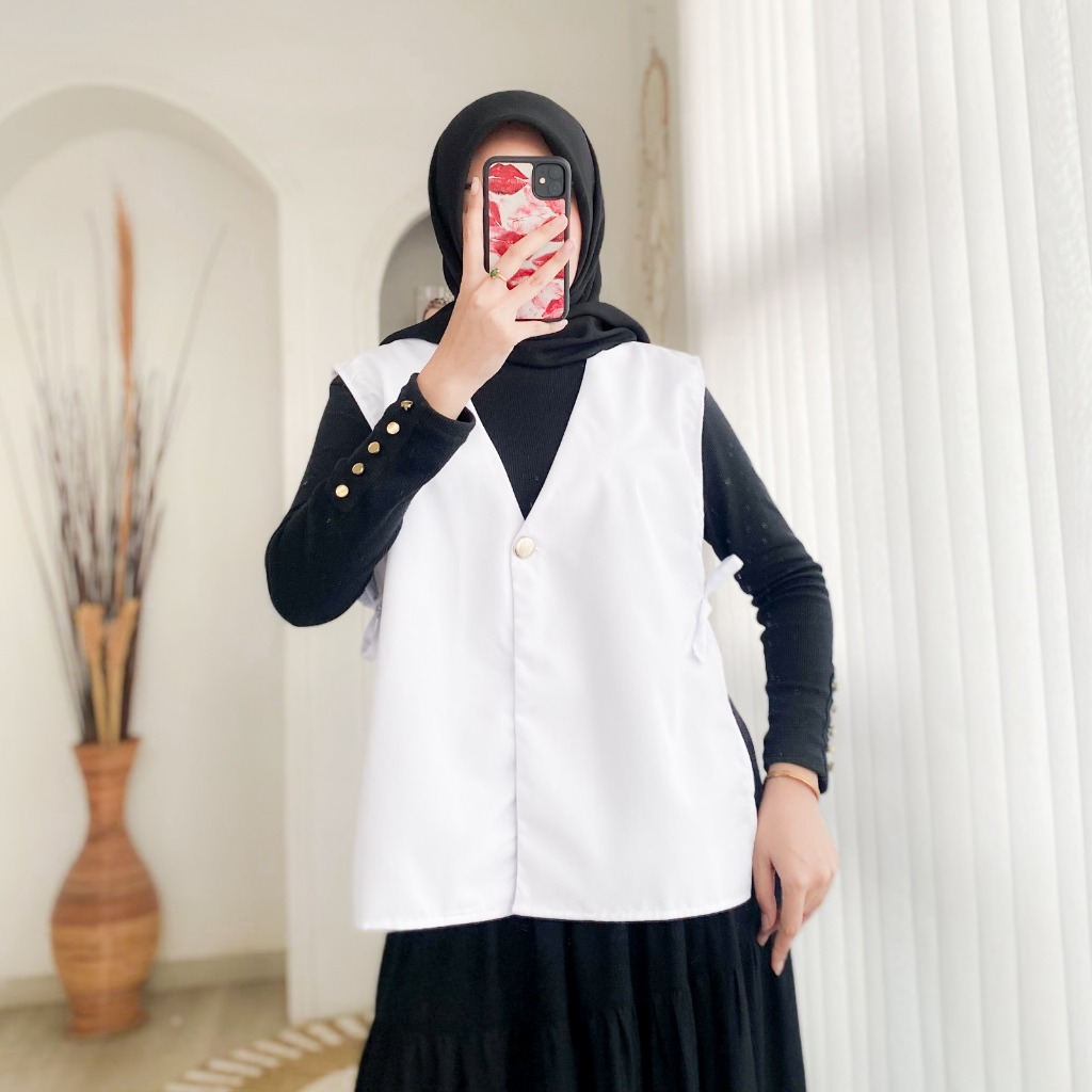 Jual LINI VEST / Outer Rompi Vest Wanita Terbaru Tali Samping Korean ...