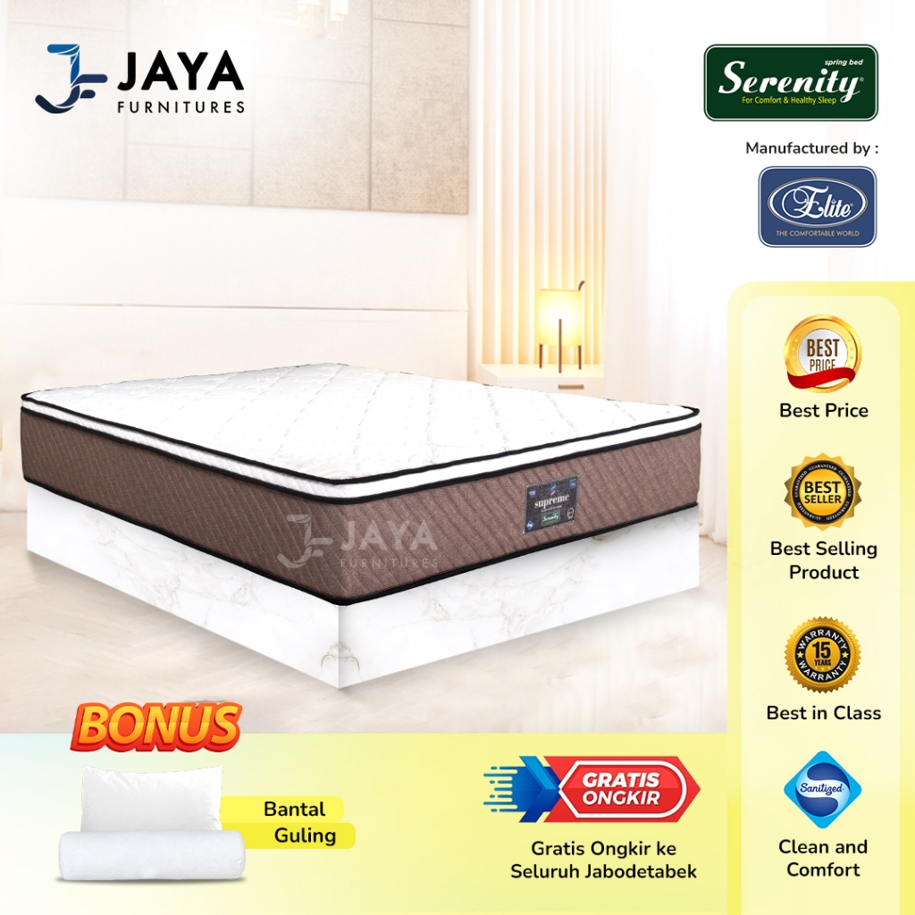 Jual ELITE SERENITY SPRINGBED SUPREME MATRAS ONLY | Shopee Indonesia