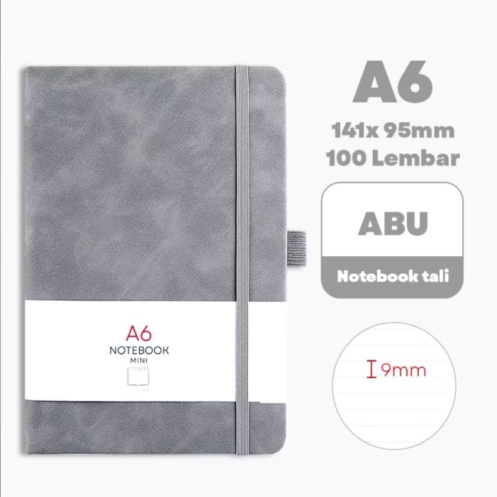 Jual NoteBook Tali A6 / Buku Diary Kecil ScrapBook Mini ISI 100 Lembar ...