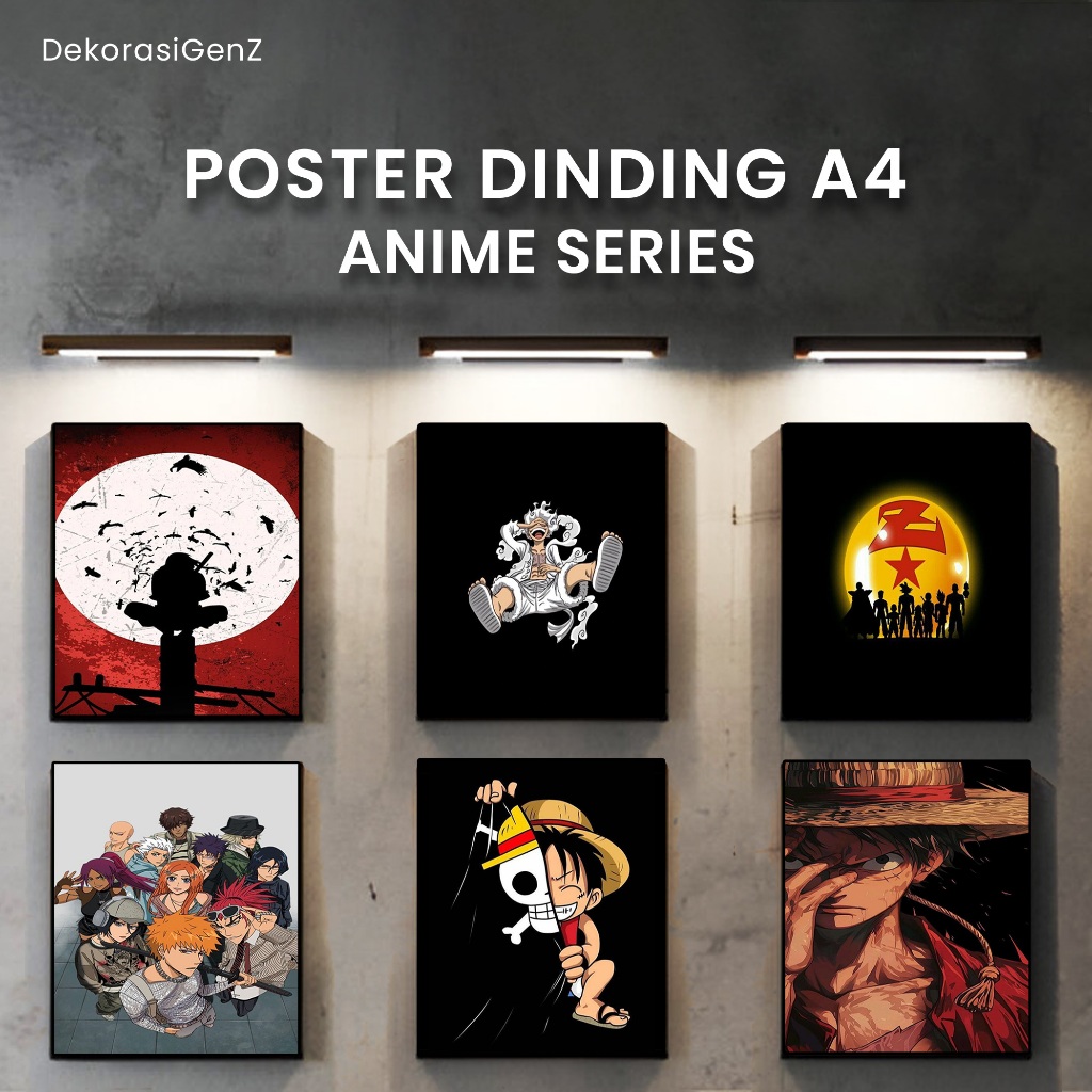 Jual Poster Frame Dinding Kamar Anime A4 - High Quality By GenZ ...