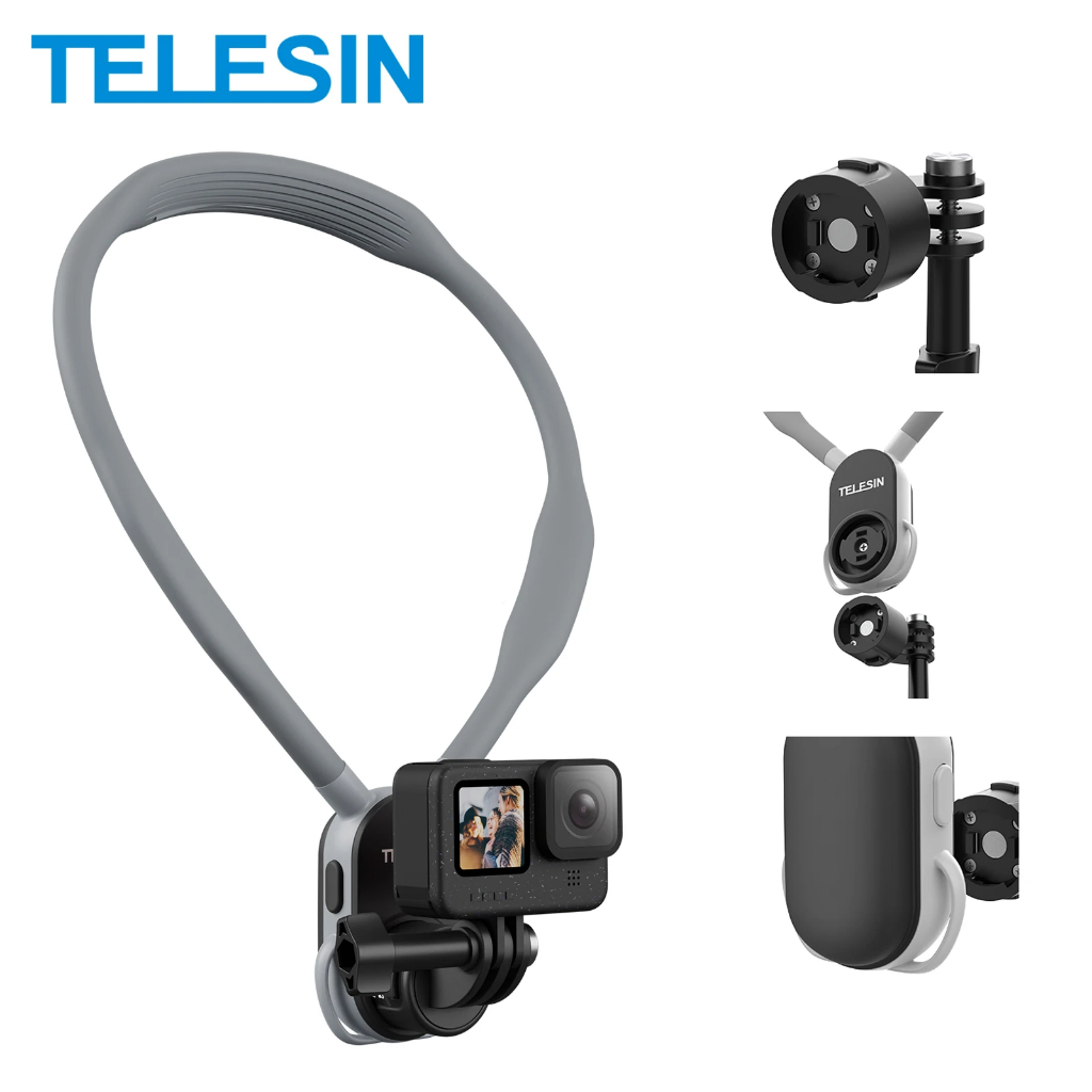 Jual TELESIN Quick Release Magnetic Neck Mount 2.0 Semua Kamera Aksi ...