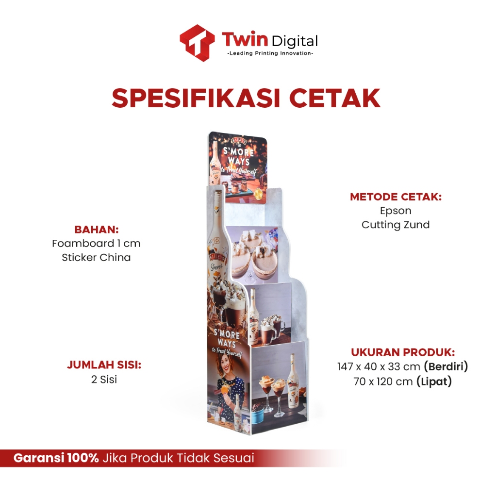 Jual Twindigital Custom POS Display Foam Rack Portable - Cetak POP Rak ...