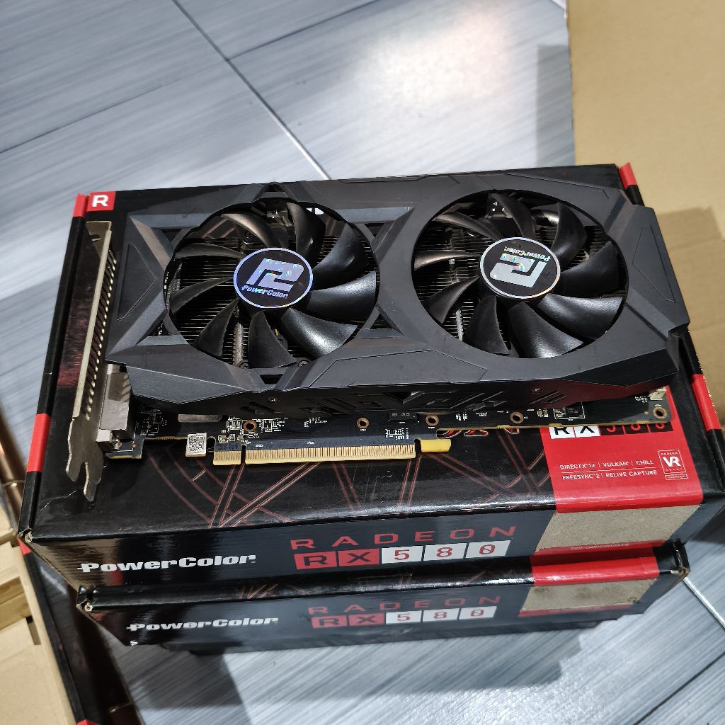 Jual VGA RX 580 | 8GB | POWERCOLOR | DDR5 | 256 BITT | like new ...