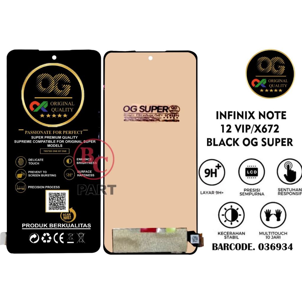 Jual LCD TOUCHSCREEN INFINIX NOTE 12 VIP FULLSET ORIGINAL OG SUPER ...