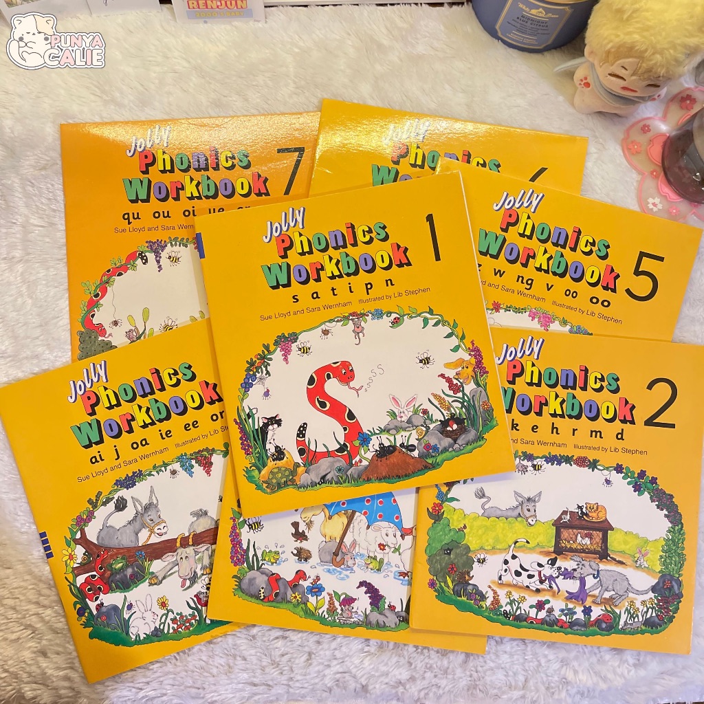 Jual Jolly Phonics Workbook 1-7 [Sue Lloyd and Sara Wernham] | Shopee ...
