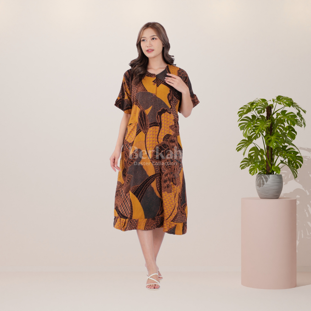 Daster Batik Rayon Busui Kancing Surya Teja 10