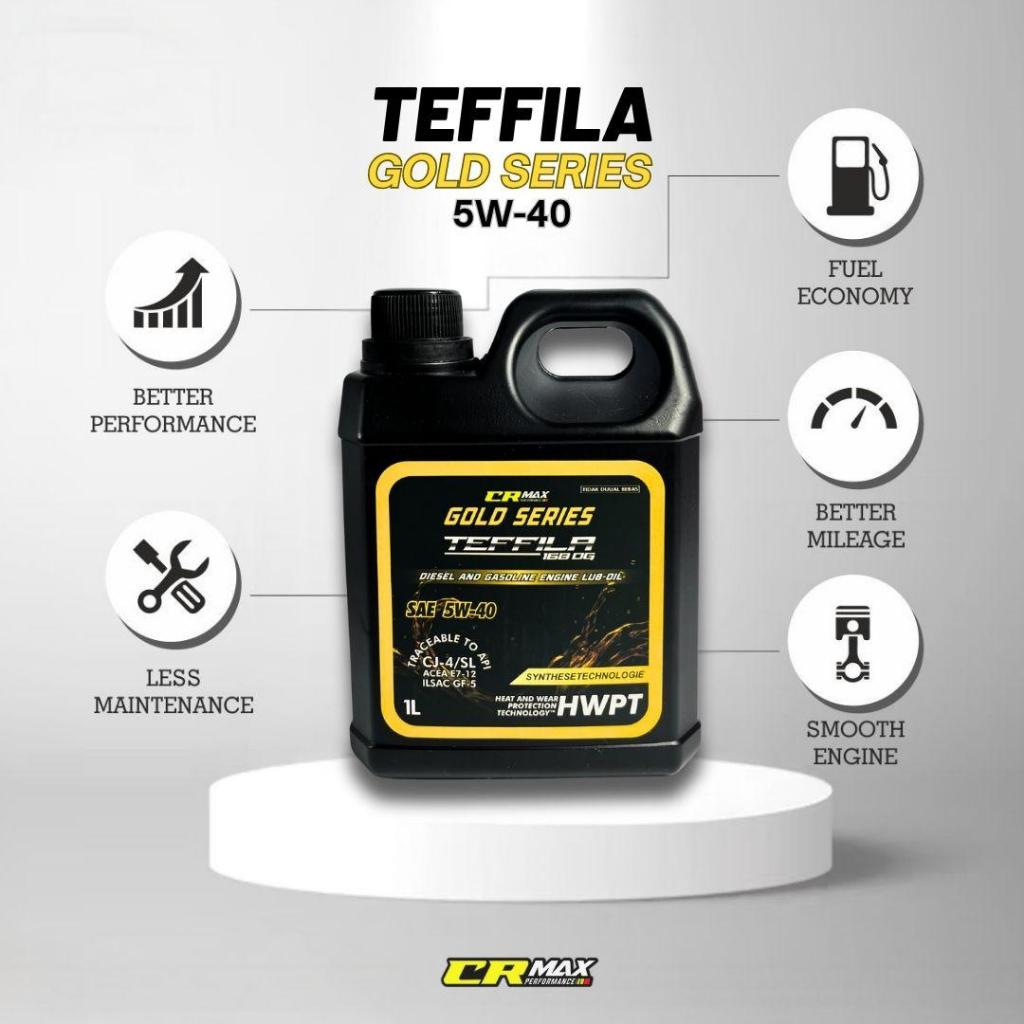 Jual CRMax Performance TEFFILA Lub Oil Gold Series - SAE 5W-40 168 DG ...