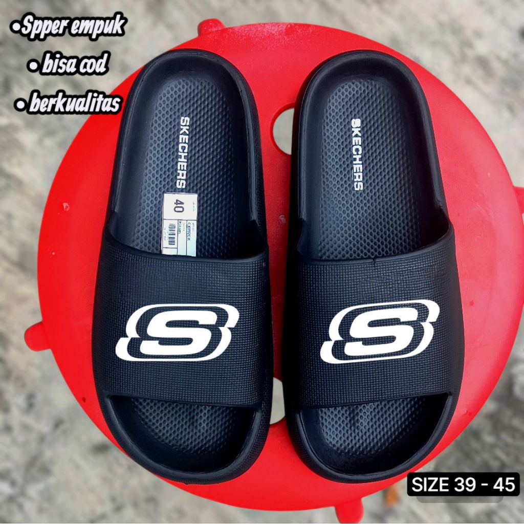 Jual Sendal Slide Pria Sandal Selop Skechers Pria-Wanita Sandal