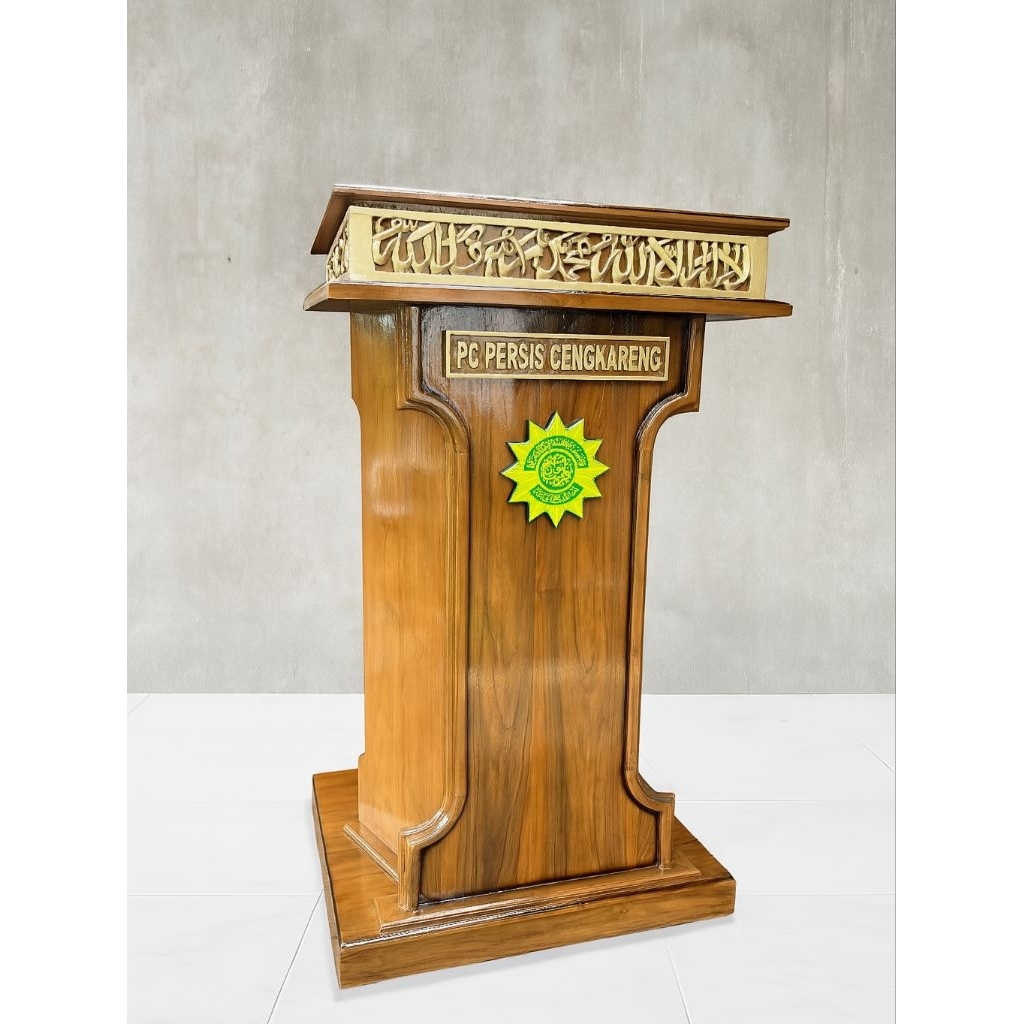 Jual MIMBAR PODIUM MINIMALIS JATI CUSTOM | Shopee Indonesia