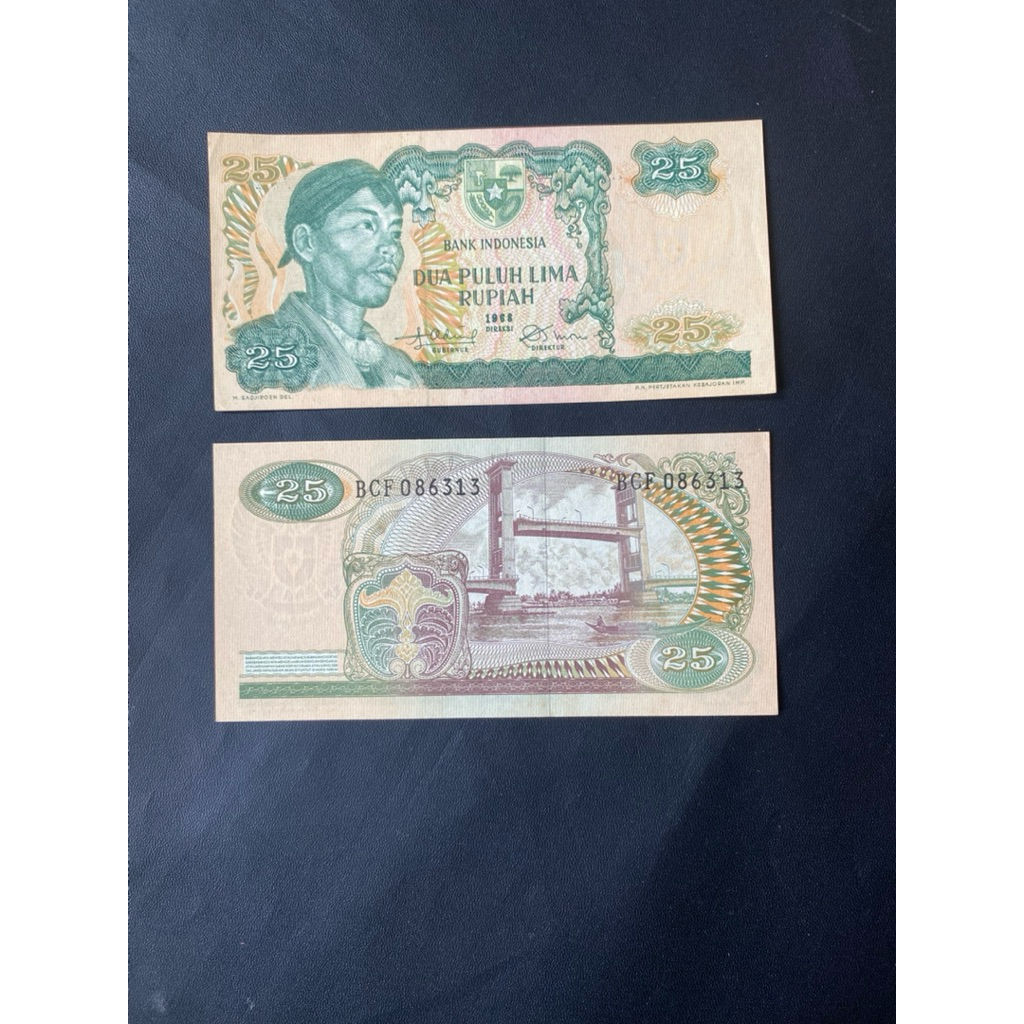 Jual Uang Kertas Kuno 25 Pak dirman 1968 baru Marta Collection 02 ...