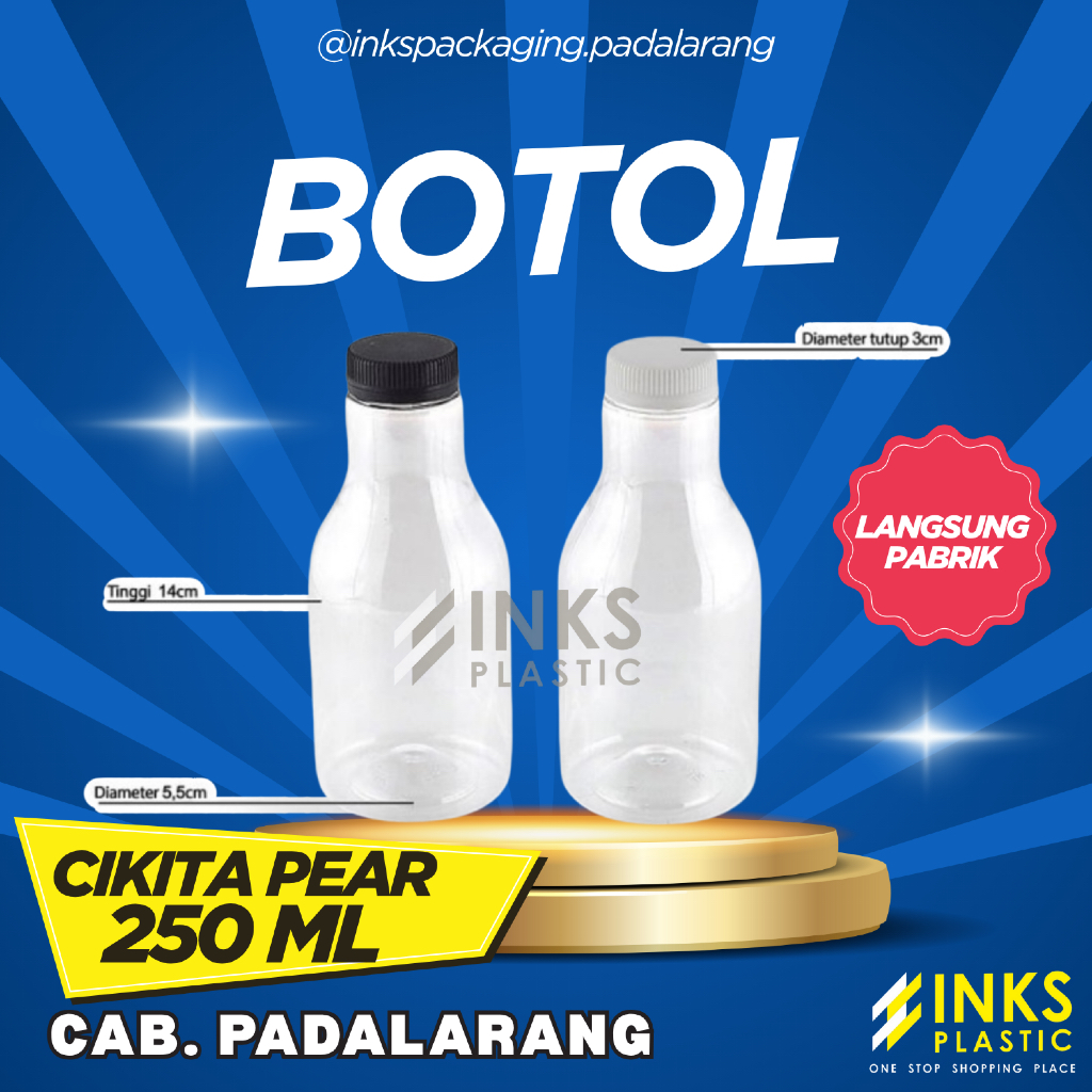 Jual BOTOL PLASTIK CIKITA PEAR 250 ML | Shopee Indonesia