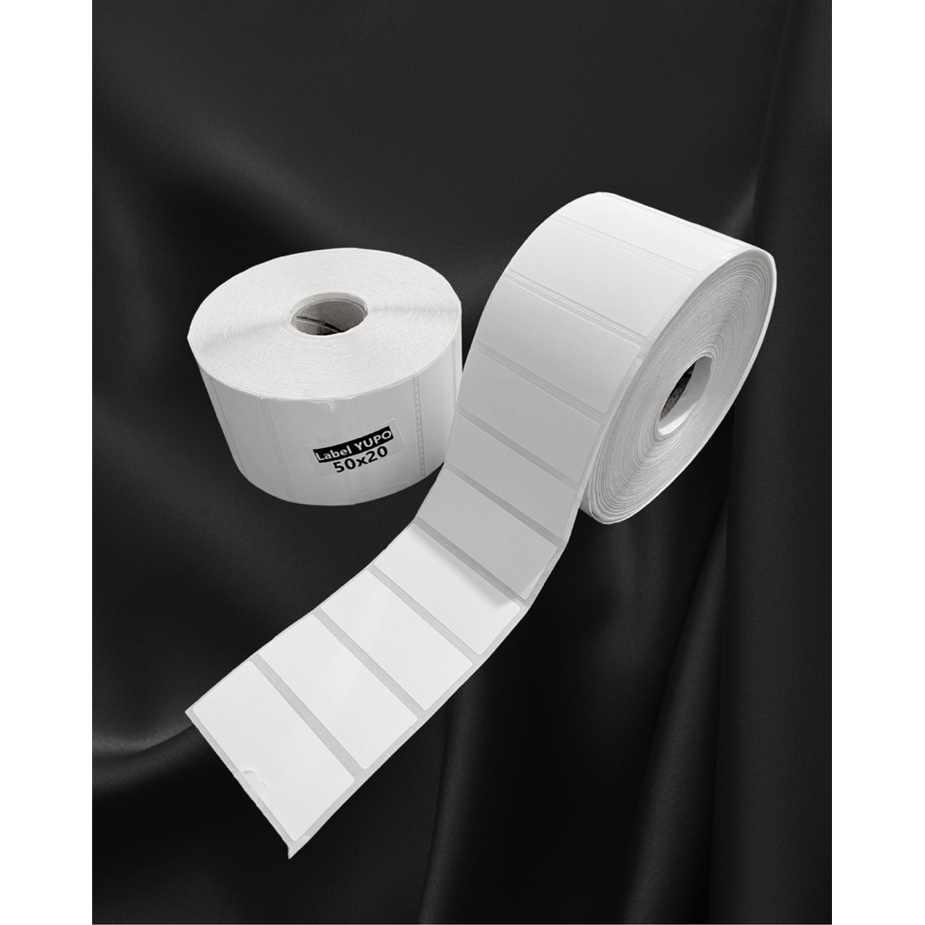 Jual Label Sticker Yupo Ukuran 50x20 Core 1 inch isi 2.000pcs/Roll ...