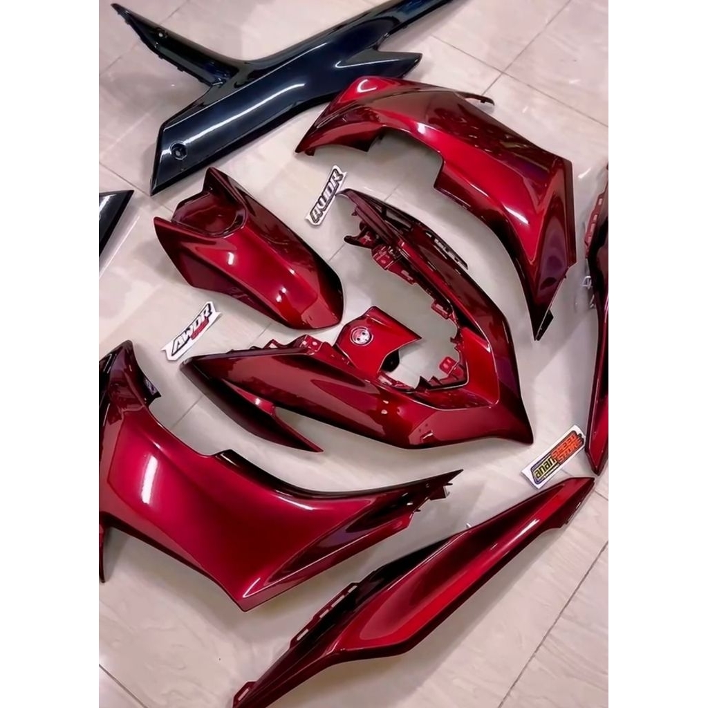 Jual Bodi Aerox New Repaint Monlight Red Gen2 Bebas Reques Warna ...