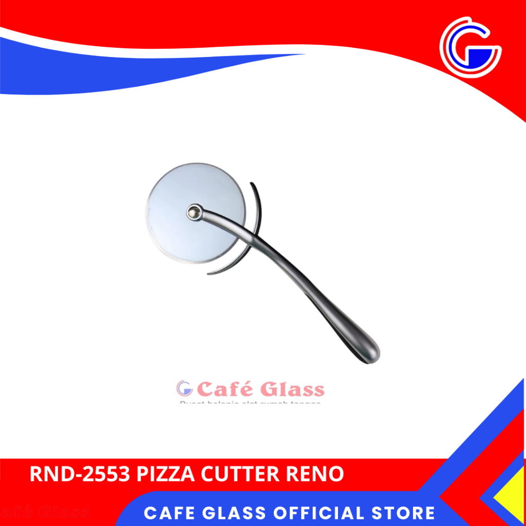 Pemotong Pizza Full Stainless / Pizza Cutter Reno Medium Size / Pengiris Pizza Roll
