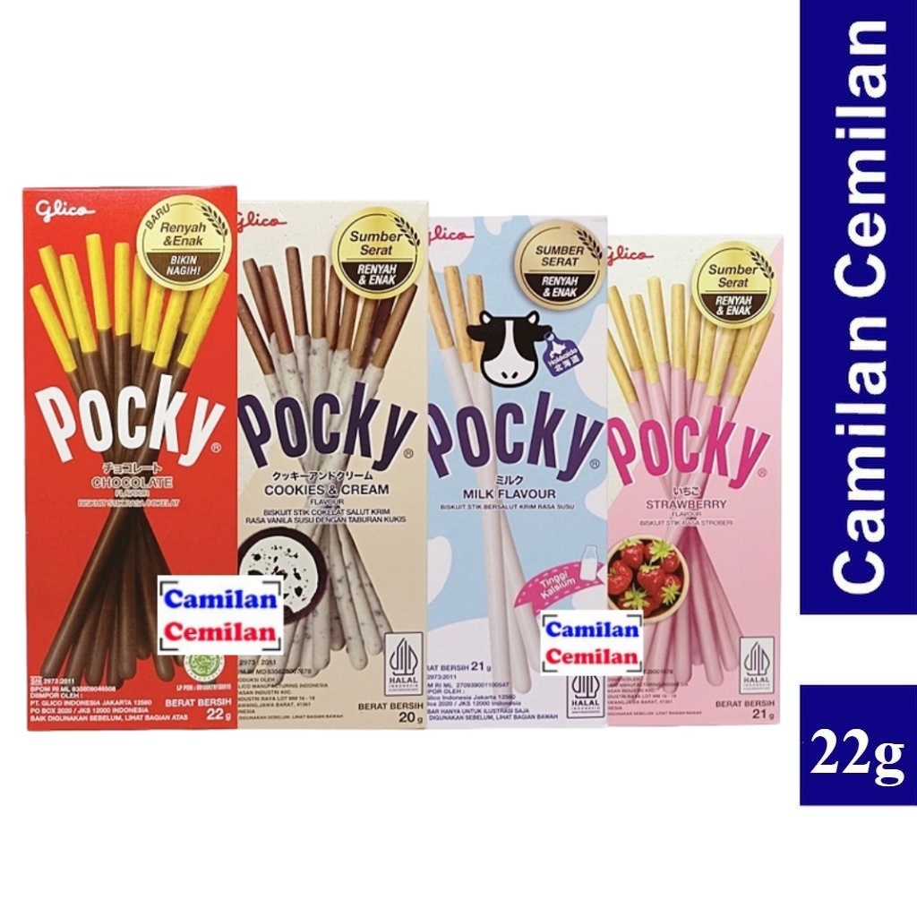Jual Pocky Wafer Stick Coklat Strawberry Cookies Mini 22 gr | Shopee ...