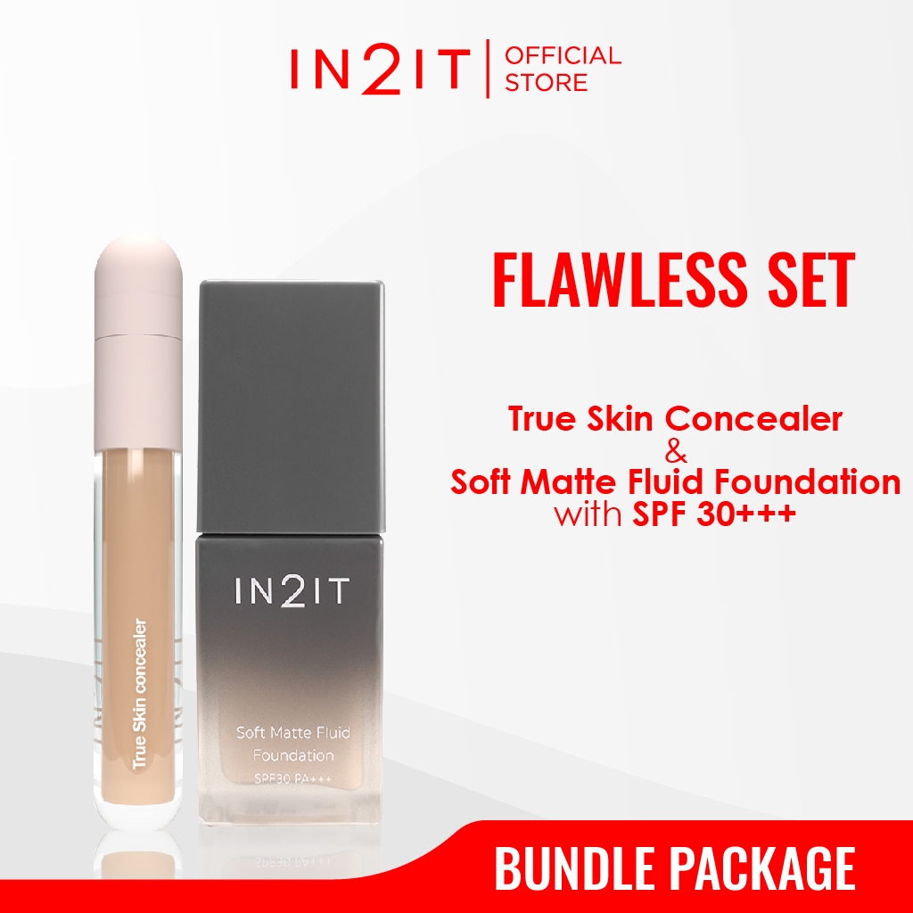 Jual IN2IT Flawless Set (True Skin Concealer + Soft Matte Fluid ...