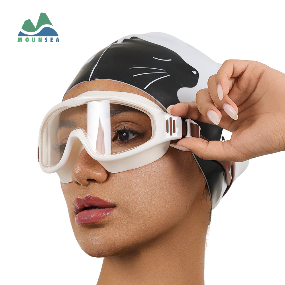 Jual Mounsea Adult Goggles Big Frame Large Field Soft Seal Silicone For ...