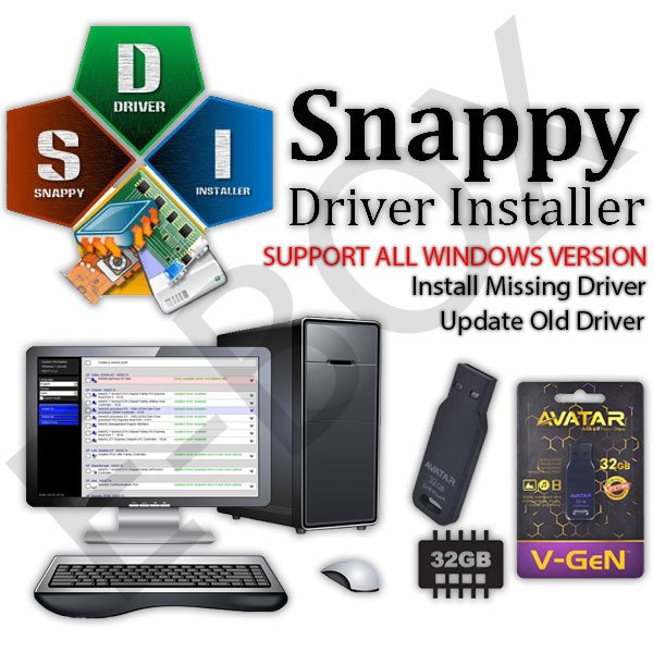 Jual Snappy Driver Offline Installer USB Flashdisk 32GB | Shopee Indonesia