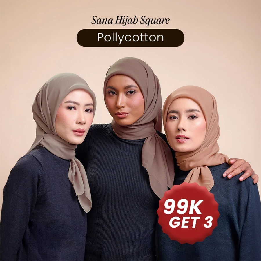  Sana Polly Cotton Hijab Wangi