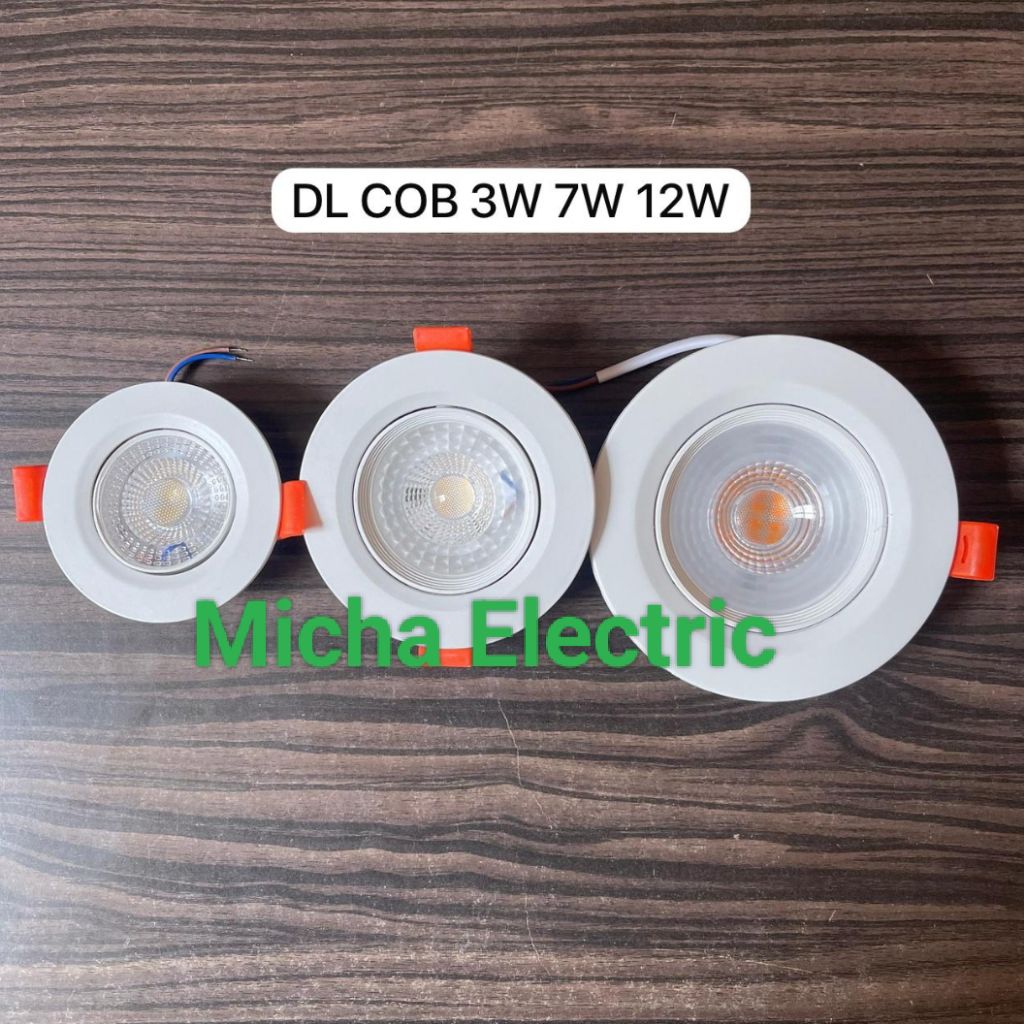 Jual Lampu Downlight COB 3w 7w 12w Inbow/ LED Spotlight Adjustable COB ...