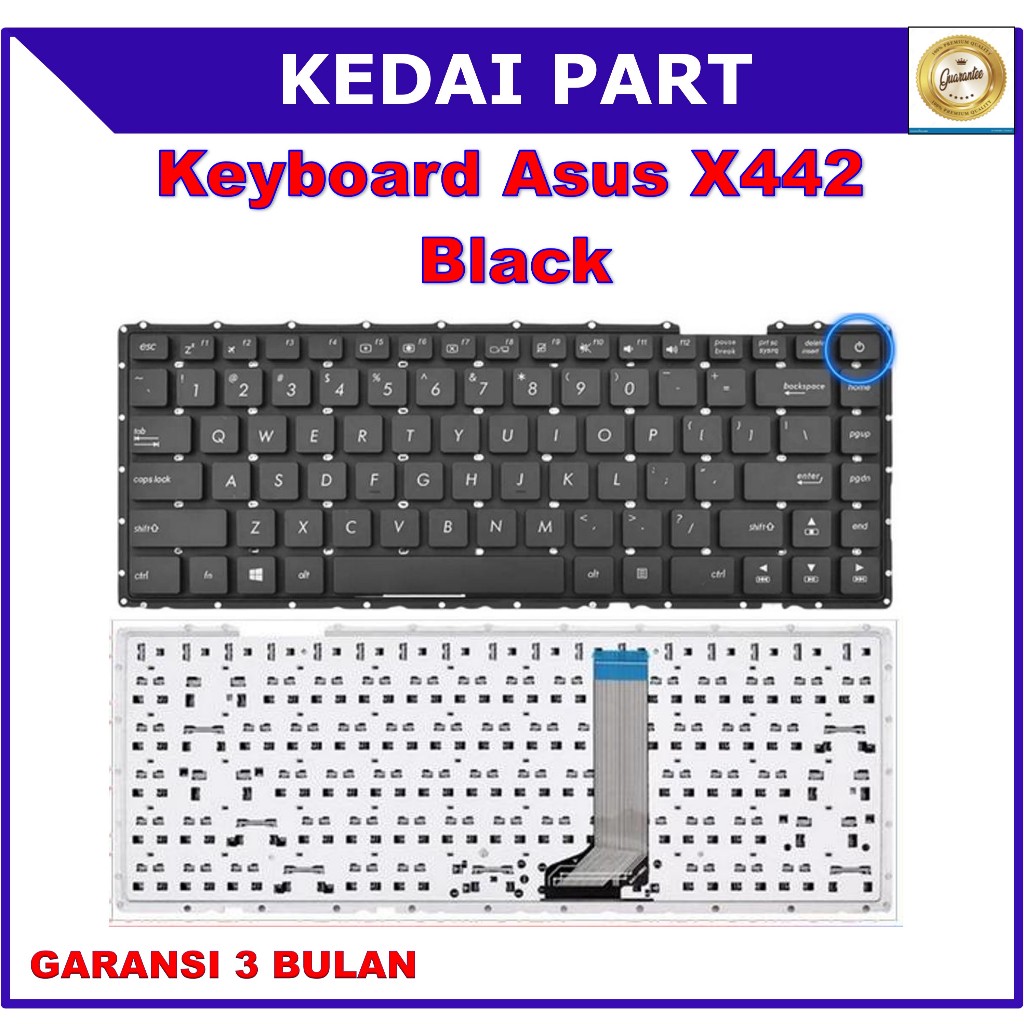 Jual Keyboard Asus VivoBook X442 A442 A442U A442UF Black | Shopee Indonesia