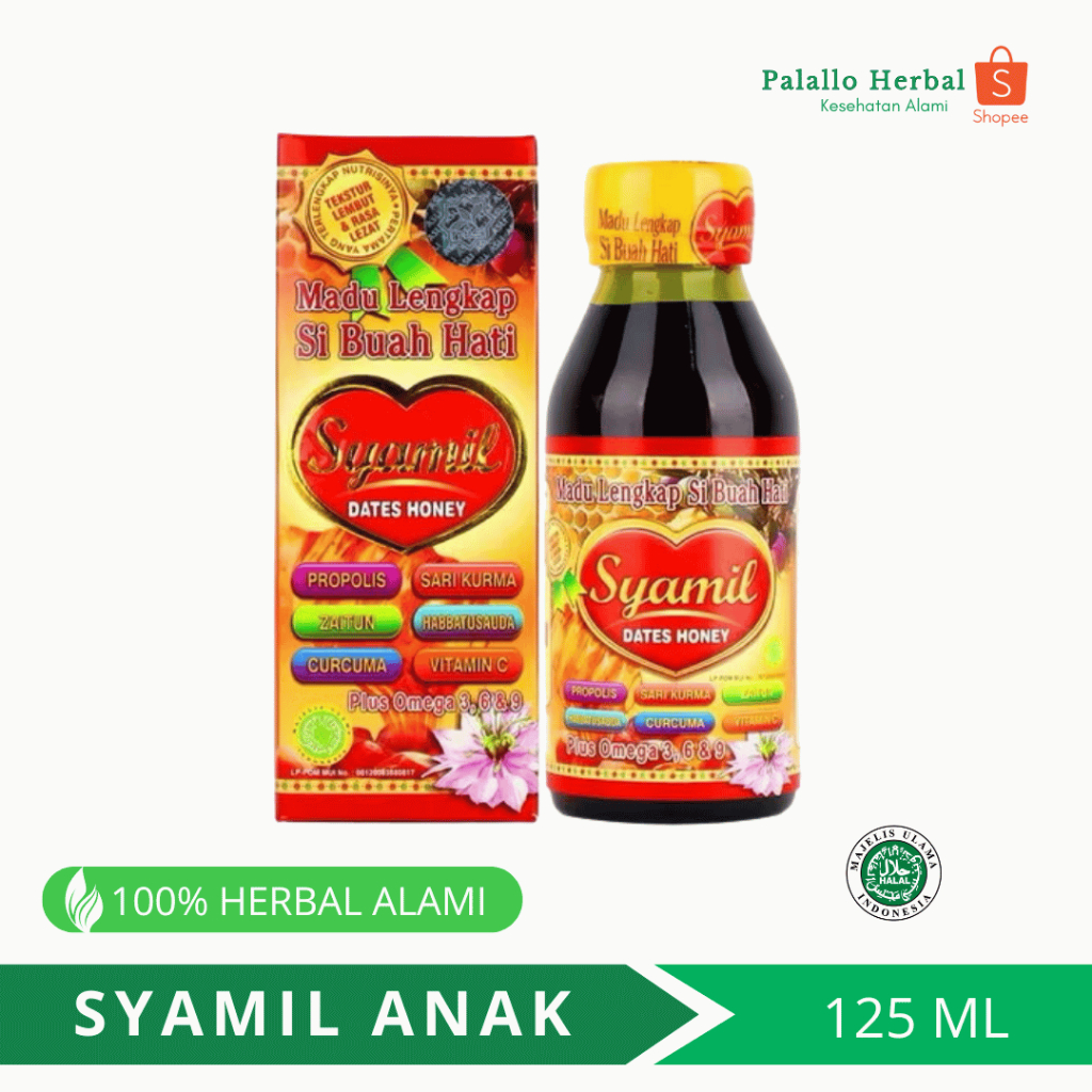 Jual Madu Syamil Anak 125 ML Syamil Dates Honey | Syamil Anak Original ...