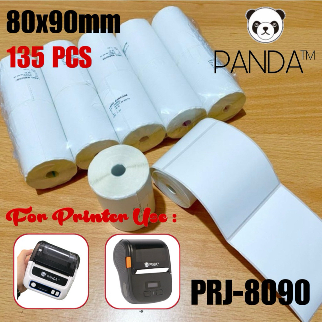 Jual LABEL THERMAL STICKER 80x90 MM UNTUK PANDA PRJ-80BL/R80BL MOBILE ...