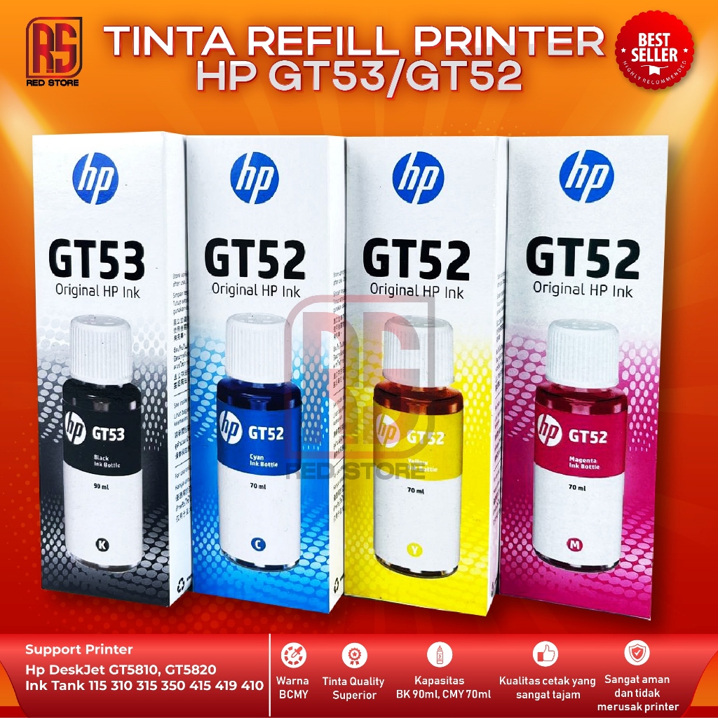 Jual Tinta Kompatibel HP GT53 GT52 Untuk Tipe Printer HP Ink Tank 315 ...