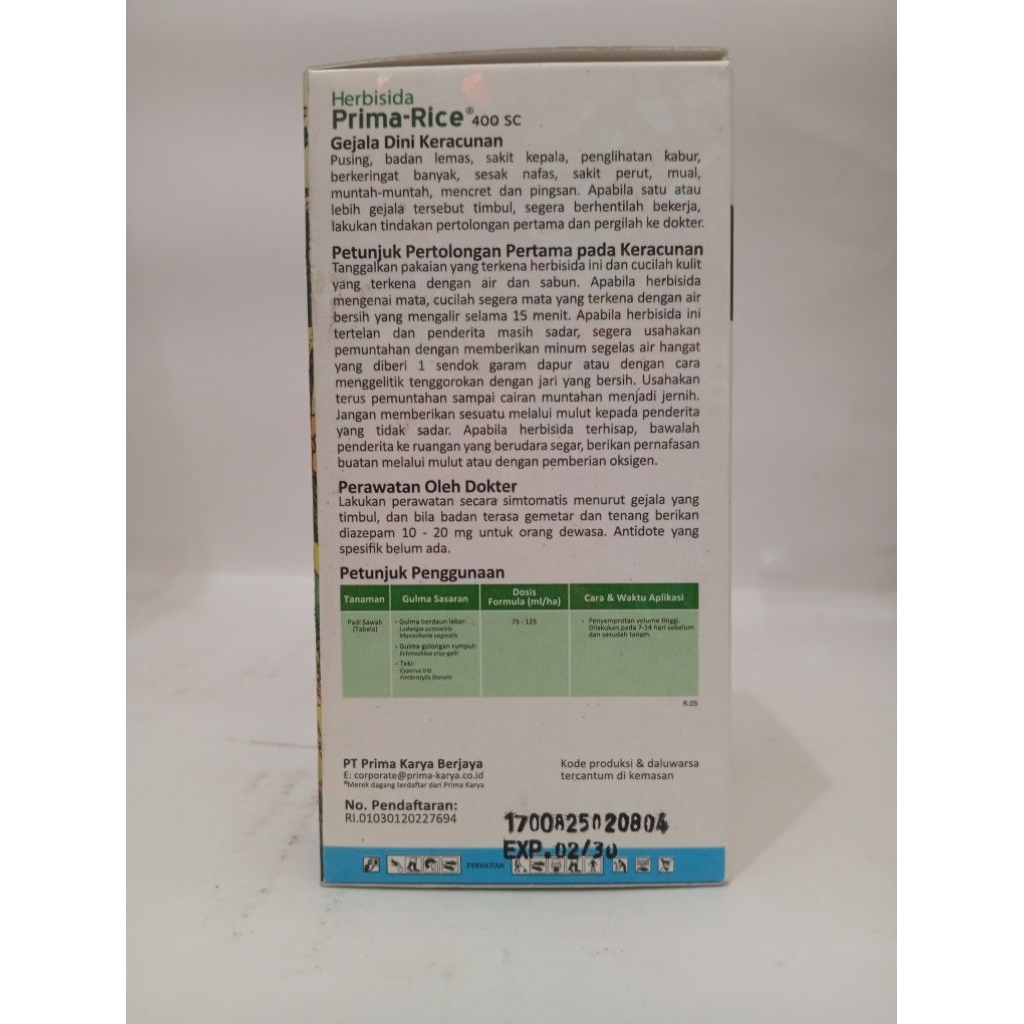 Jual Herbisida Selektif Padi PRIMA RICE 400SC | Shopee Indonesia