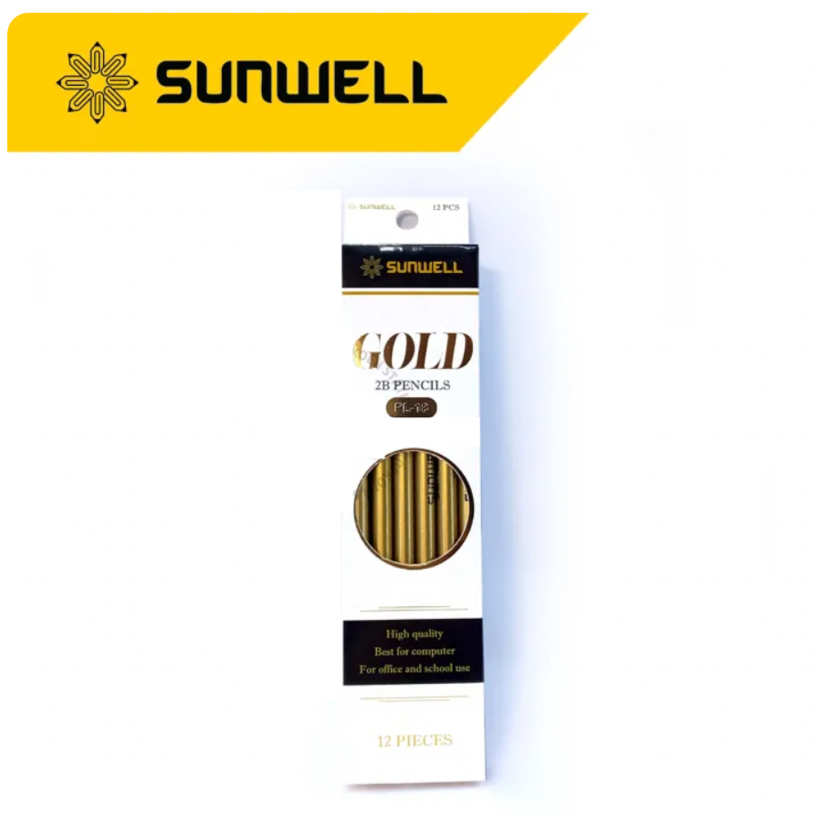Jual Pensil 2B Gold Sunwell PL-18 (12 Pcs) - Pensil Ujian, Komputer ...