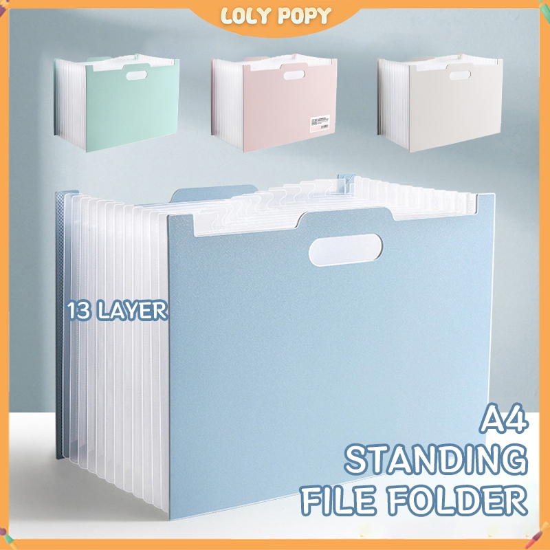 Jual 13 Lapisan A4 Folder Desktop Standing File Holder / Standing File ...