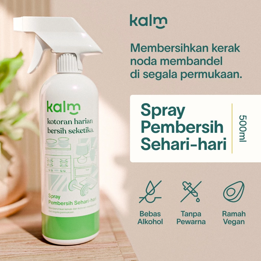 Rekomendasi Kalm Spray Pembersih Sehari-hari 500ml: Solusi Debu & Noda Minyak