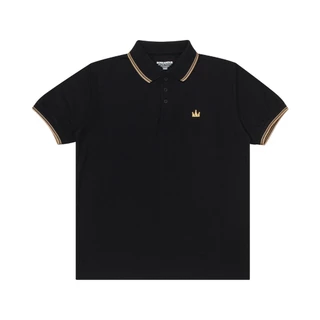 Screamous Polo Shirt CROWN LINE GOLD BLACK