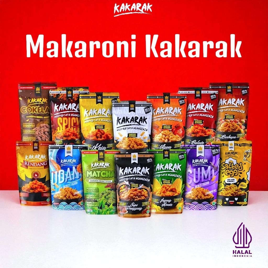 Jual Makaroni Kakarak 85gr | Snack Gen Z, Halal & PIRT | Shopee Indonesia