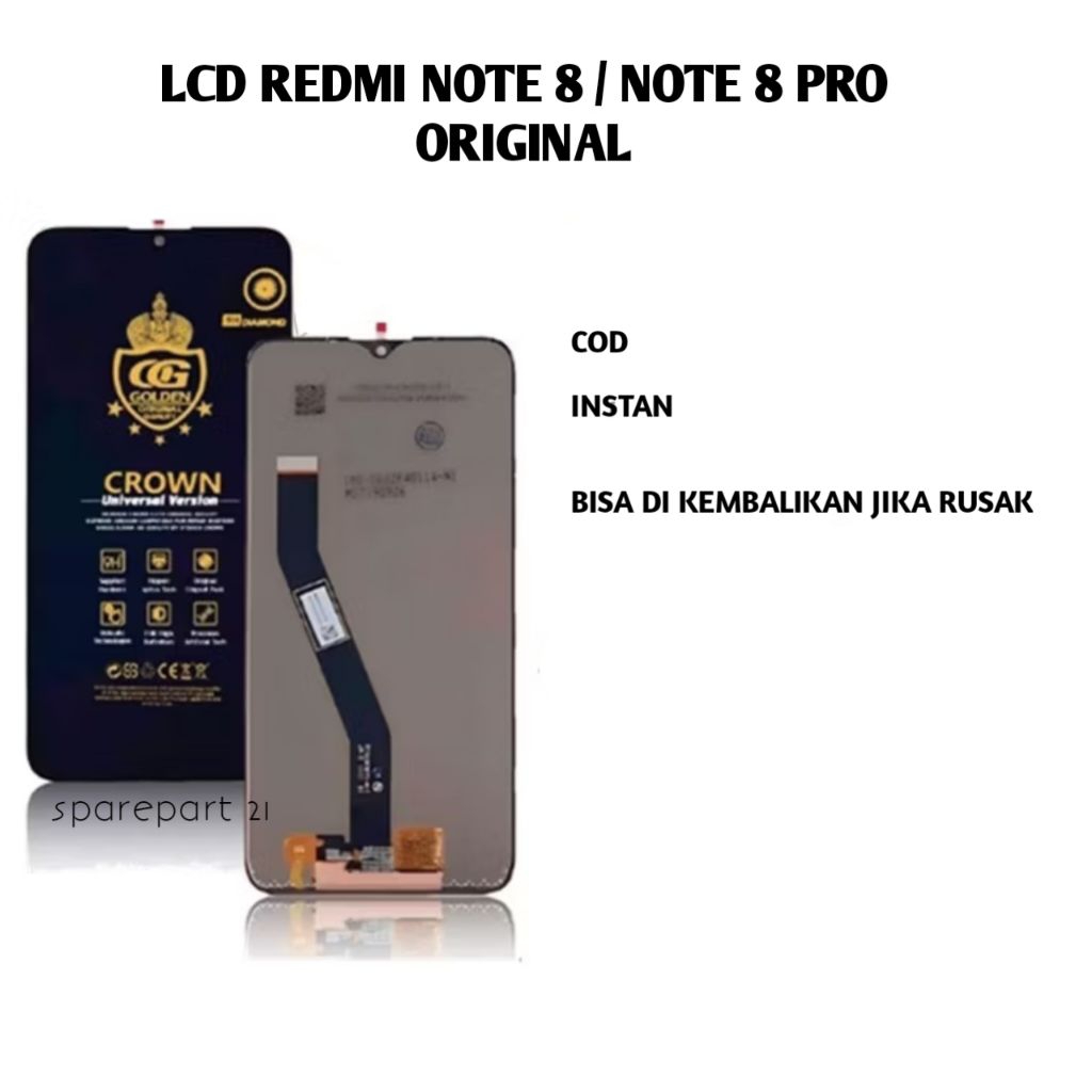 Jual LCD Redmi Note 8 / Note 8 Pro Original – Layar Fullset Super Cerah ...