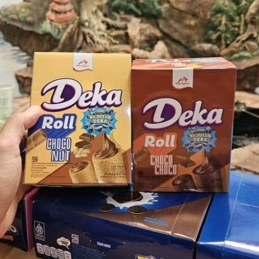 Jual BOX 24*6GR - DEKA WAFER ROLL ISI 24 PCS RASA CHOCO NUT - CHOCO ...