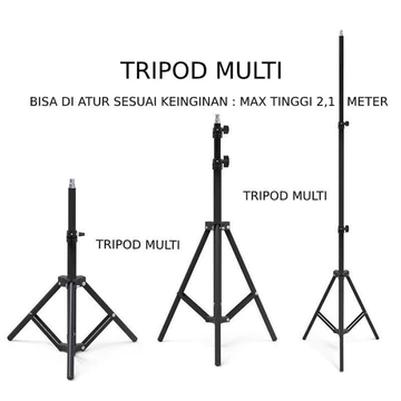 Istarfi Tripod Tripot 2M 2.1M Phone Holder Hp Universal Tripod Stand Untuk Ringlight