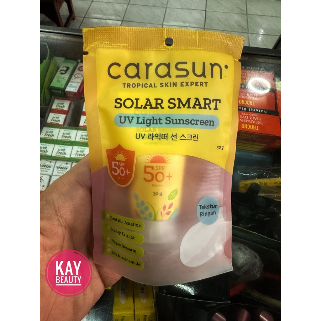 Jual Carasun Suncreen SPF 50+ UV Light SS Solar Smart 30g* | Shopee ...