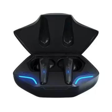 TWS G11 Earphone Bluetooth 5.0 Gaming LED Lamp Low Latency Headset Musik Bass Wireless Mic