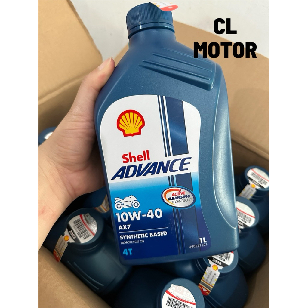 Jual Oli Shell Advance SYNTHETIC BASED AX7 10W-40 isi 1liter | Shopee ...