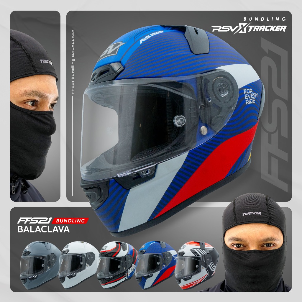 Jual [EXCLUSIVE COLLABORATION: RSV x TRACKER] HELM FULL FACE RSV FFS21 ...