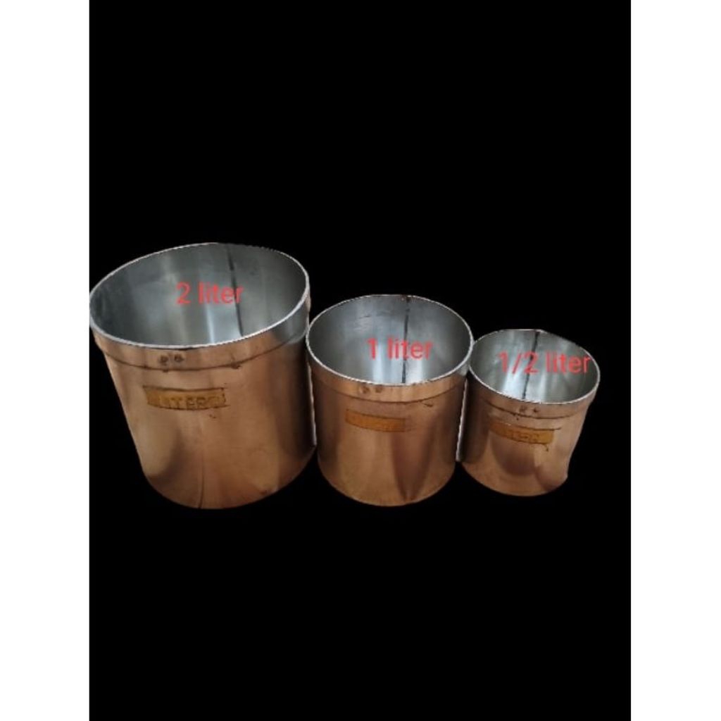 Jual literan beras Takaran Beras ukuran 2 liter, 1literdan 1/2 liter ...