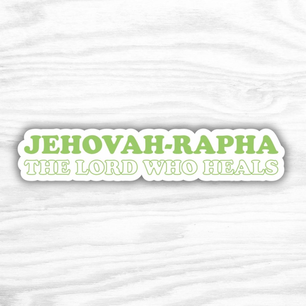 Jual Sticker Vinyl Jehovah Rapha | Stiker Rohani Kristen | Stiker ...