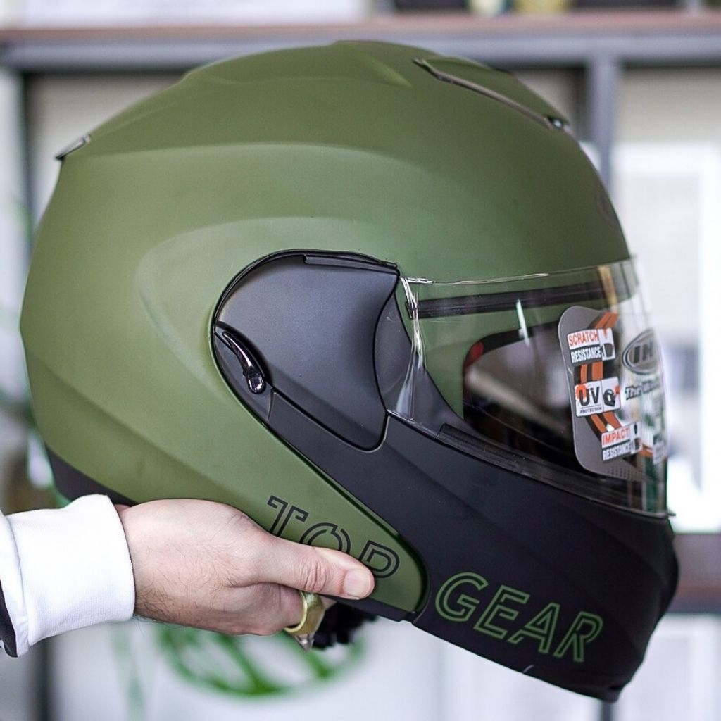 Jual INK TOP GEAR 5.0 TWO TONE ORIGINAL | DOUBLE VISOR | HELM MODULAR ...