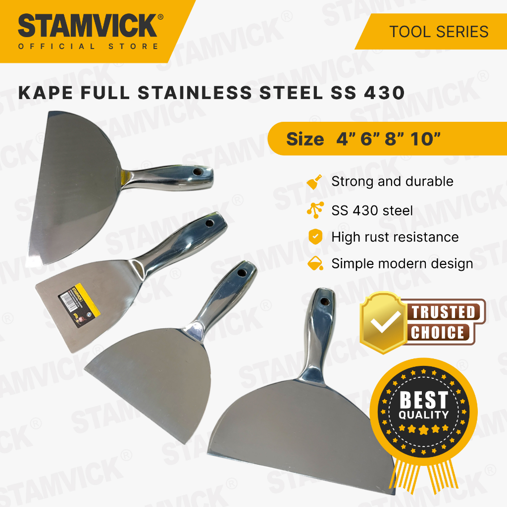 Jual Kape Full Stainless Teppanyaki sus 420 Stamvick Kapi Cat / Scraper ...